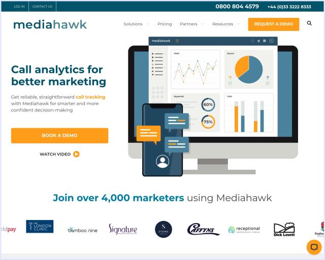 Mediahawk Call Tracking Software