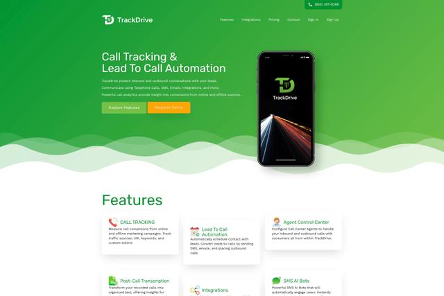 TrackDrive Call Tracking Software